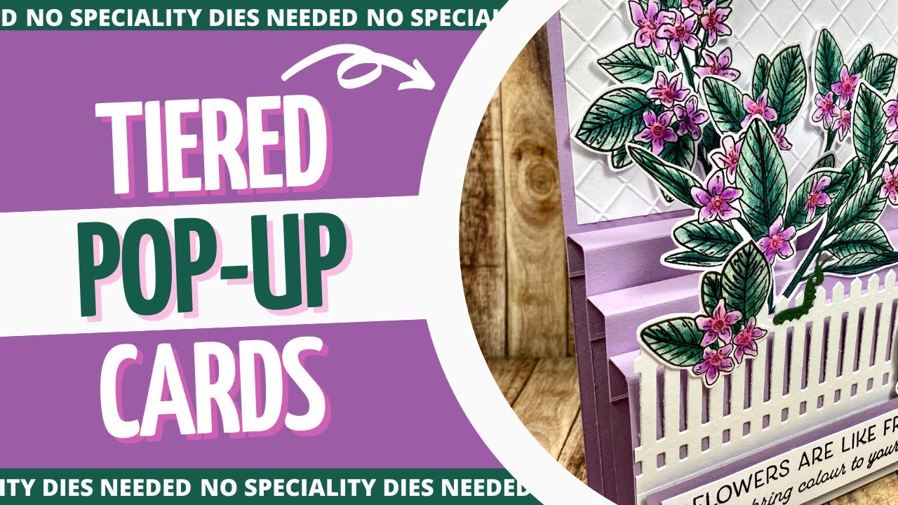 2 Tiered Pop Up Cards | NO SPECIALTY DIES NEEDED & USE WHAT YOU HAVE!