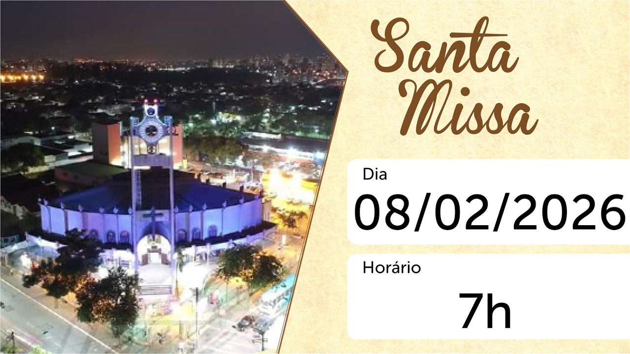 SANTA MISSA - 08/02/2026 – 7h - AO VIVO - PARÓQUIA ESPÍRITO SANTO/