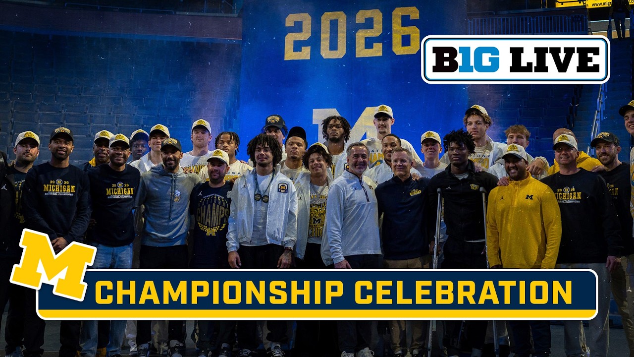 Michigan National Championship Celebration | Big Ten Men's Basketball