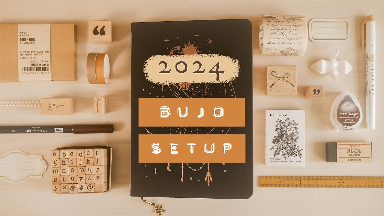 2024 Bullet Journal Setup | Timeless Floral Theme | DIY Embossing