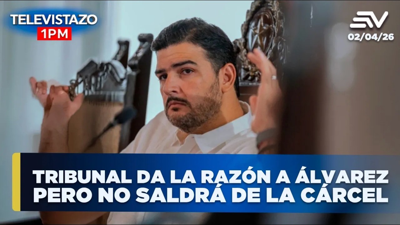 Noticias Televistazo 1PM | Tribunal da la raz&oacute;n a &Aacute;lvarez, pero no saldr&aacute; de la c&aacute;rcel |1 Abril 2026
