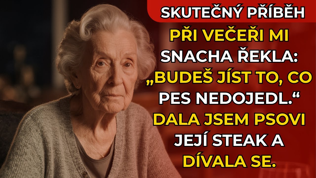 Na večeři moje snacha řekla: „Budeš jíst, co pes nedojí.“ Nakrmil jsem psa jejím steakem.