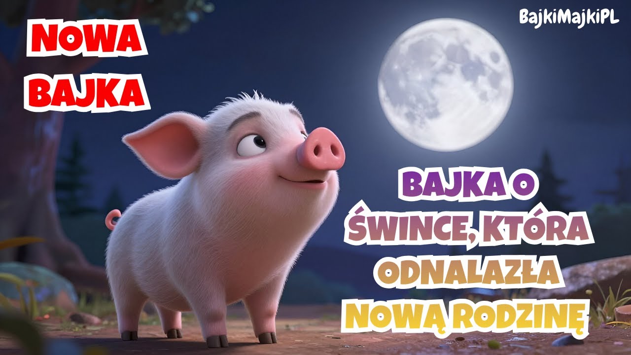🐷,,Bajka o śwince, która odnalazła nową rodzinę'' | Bajki dla dzieci ⭐BajkiMajkiPL⭐