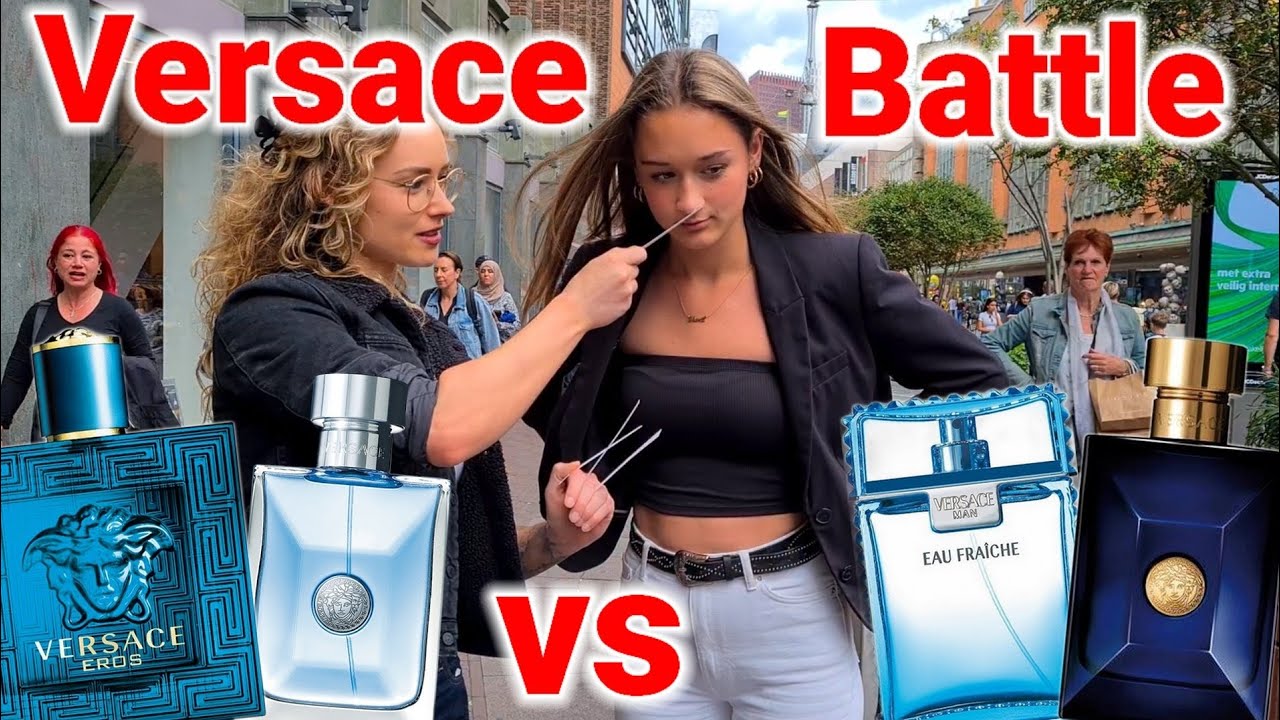 Women React to Versace Eros vs Dylan Blue vs Man Eau Fraiche vs Pour Homme 💥 Fragrance Street Battle