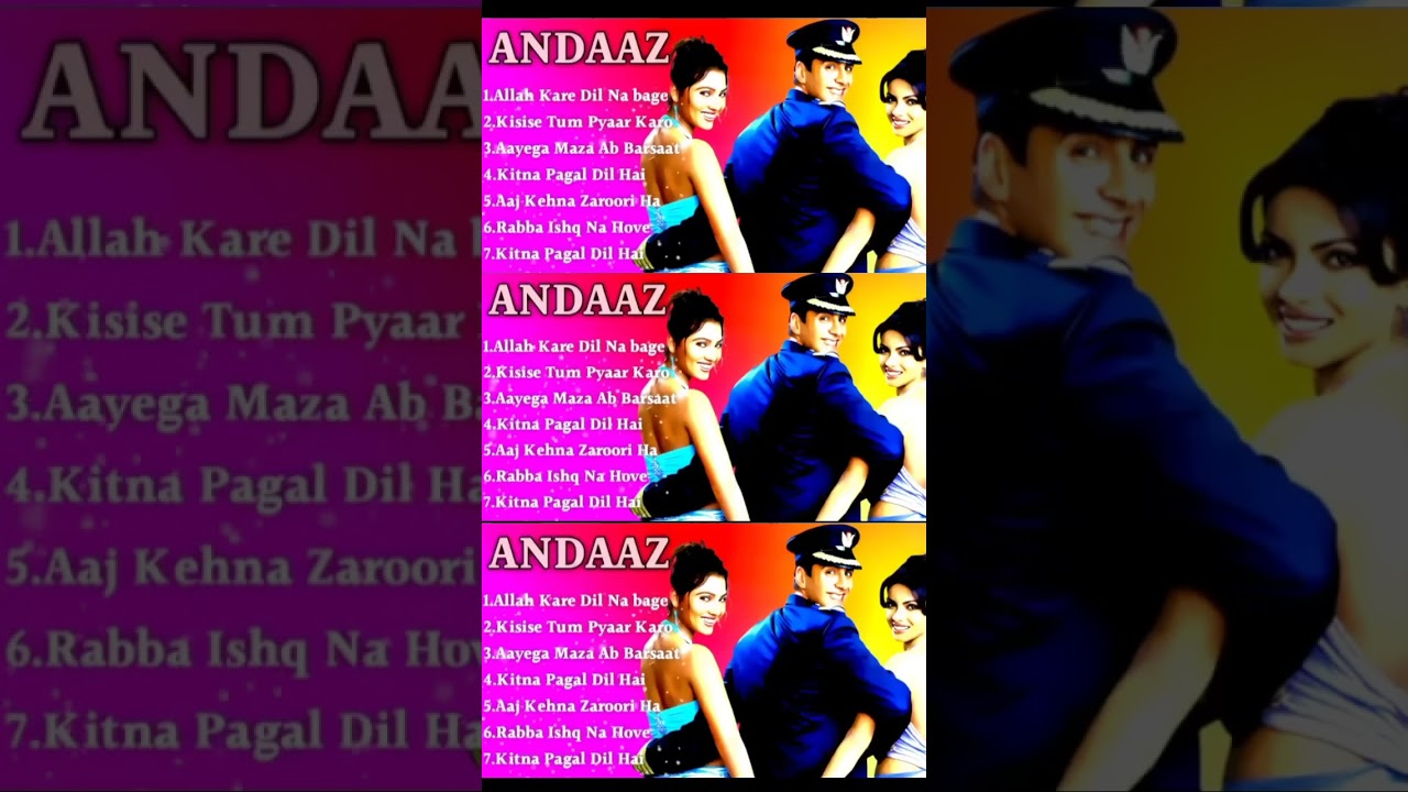 Andaaz Movie All Songs || Audio JukeboxI| Akshay Kumar & Lara Dutta,Priyanka Chop