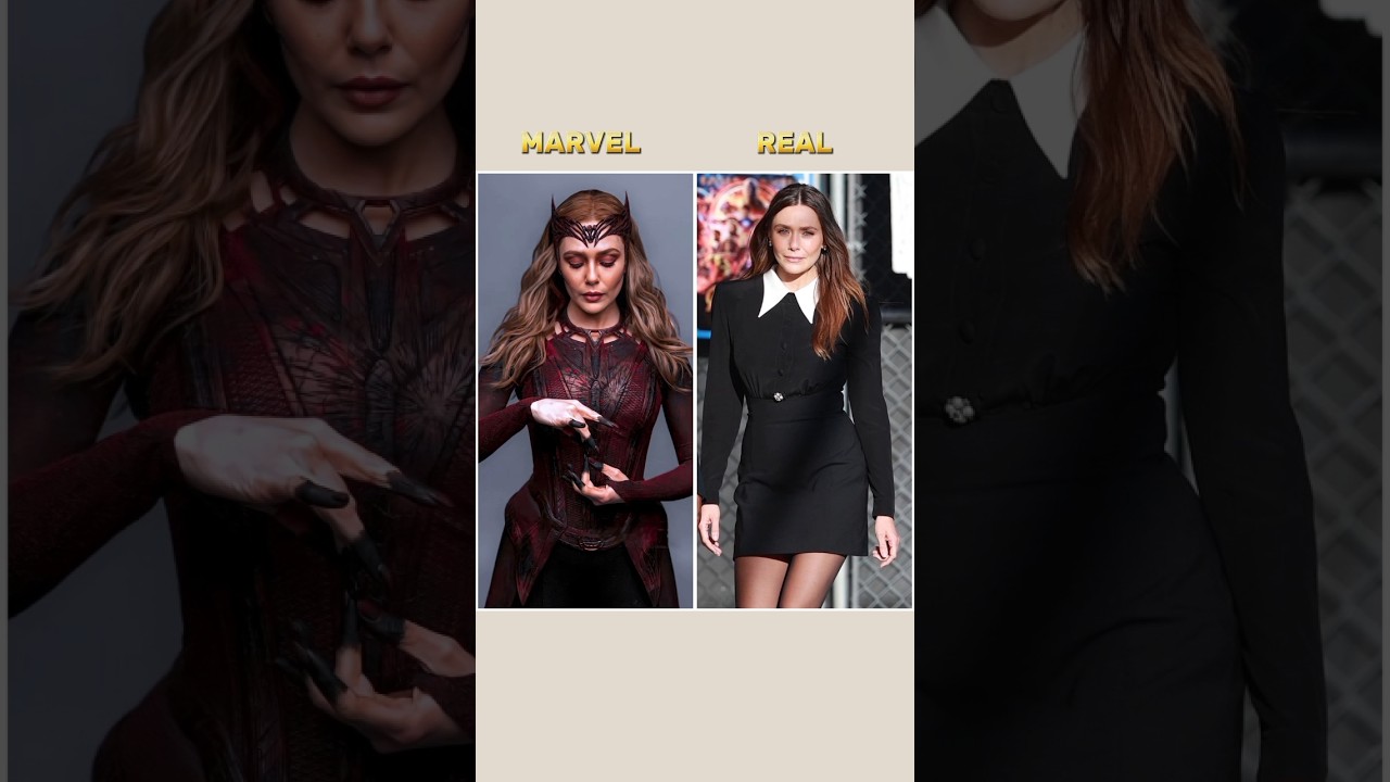 Marvel super heroes reel vs real 😱 #marvel #ironman #avangers #hollywood #marvelstudios
