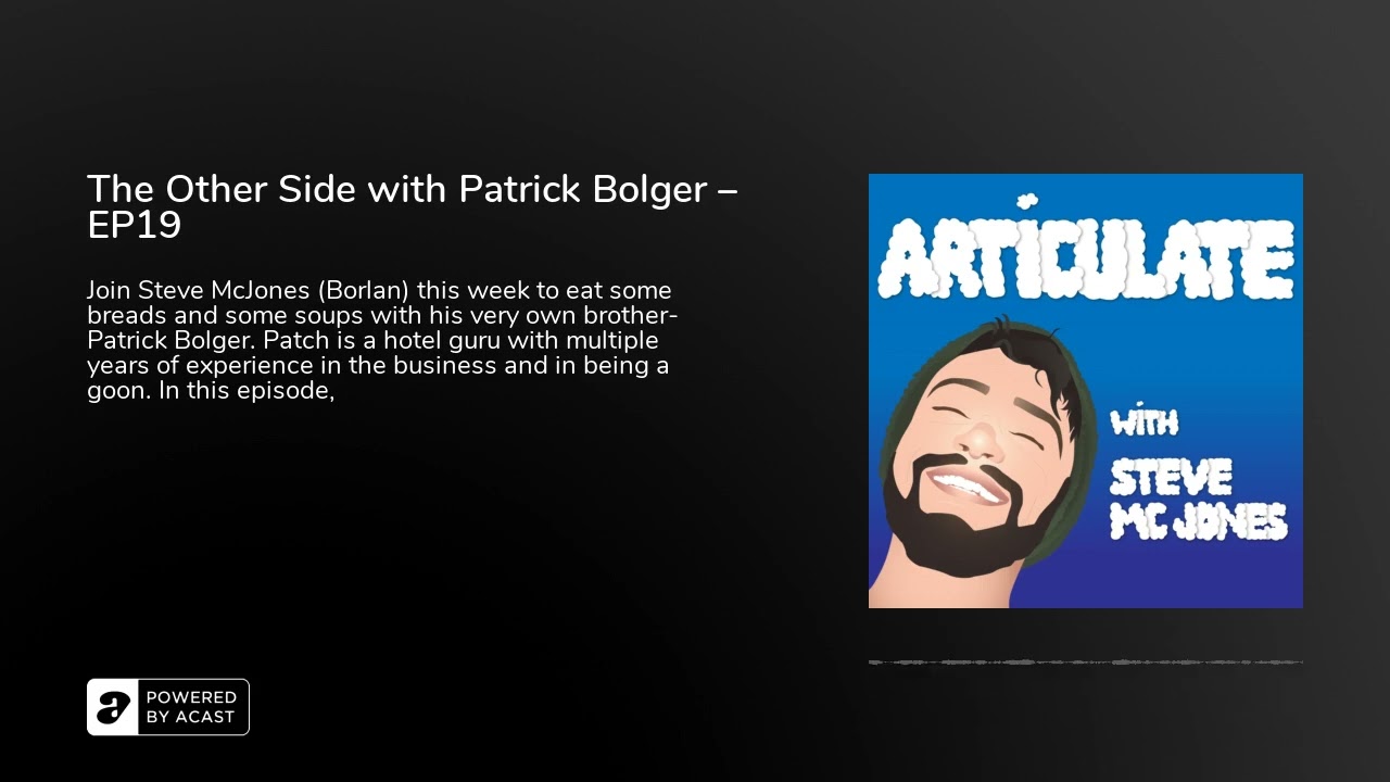 The Other Side with Patrick Bolger &ndash; EP19