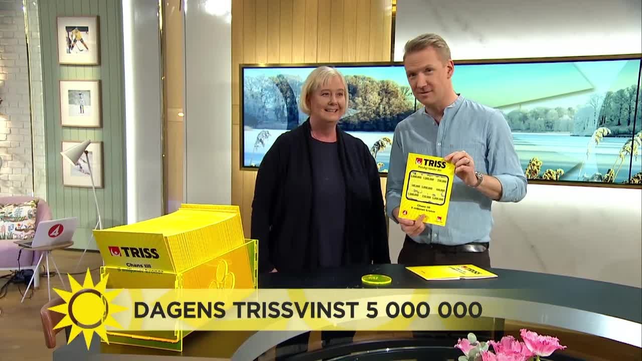 Triss: Bakom lott nummer 12 fanns storvinsten - Nyhetsmorgon (TV4)