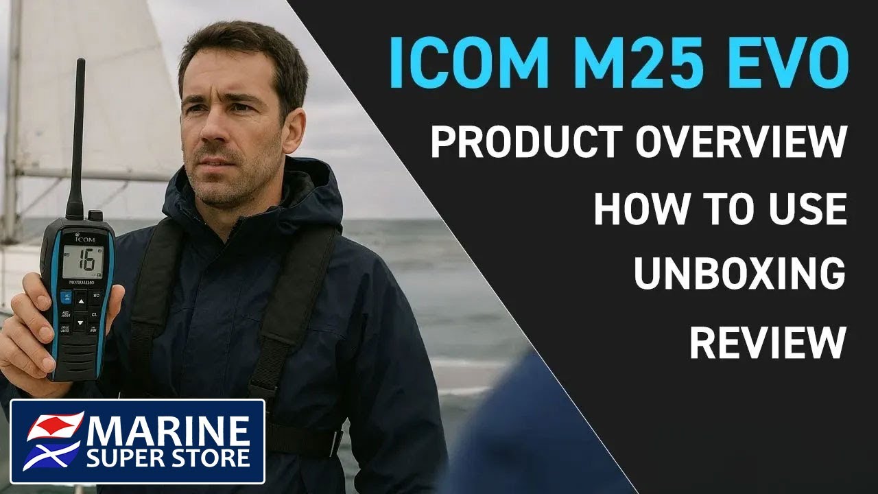 Портативная УКВ-радиостанция Icom M25 EVO | Распаковка, обзор и инструкция по использованию