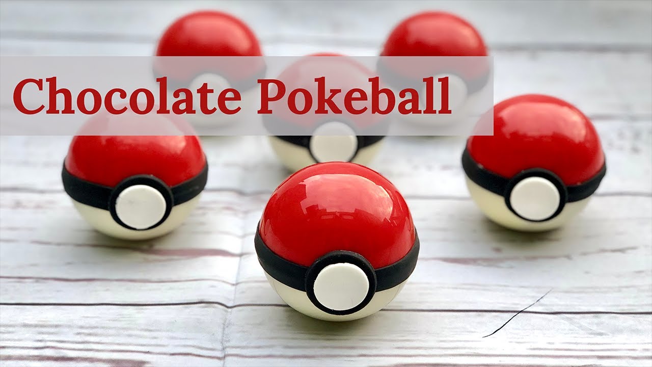 How To Make Chocolate Pokemon Pokeballs / Tutorial de como fazer essa linda Pokebola de Chocolate.