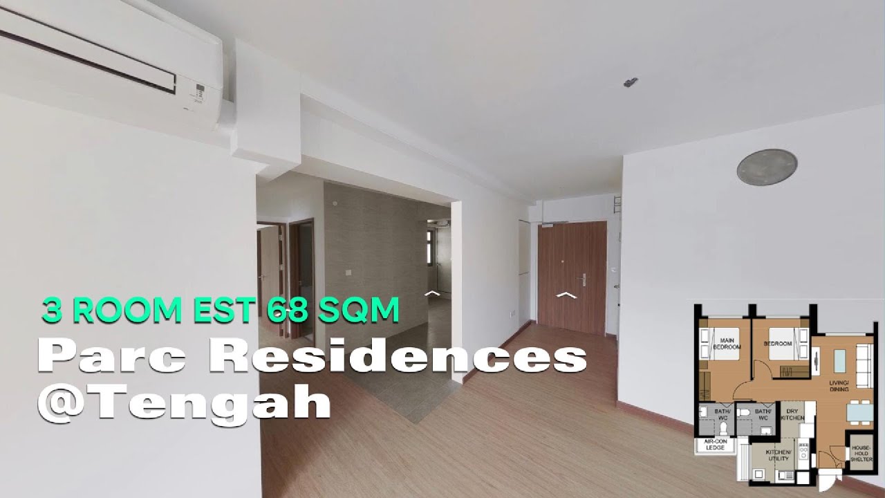 Parc Residences @ Tengah 3 Room, Est 68 SQM Virtual Tour