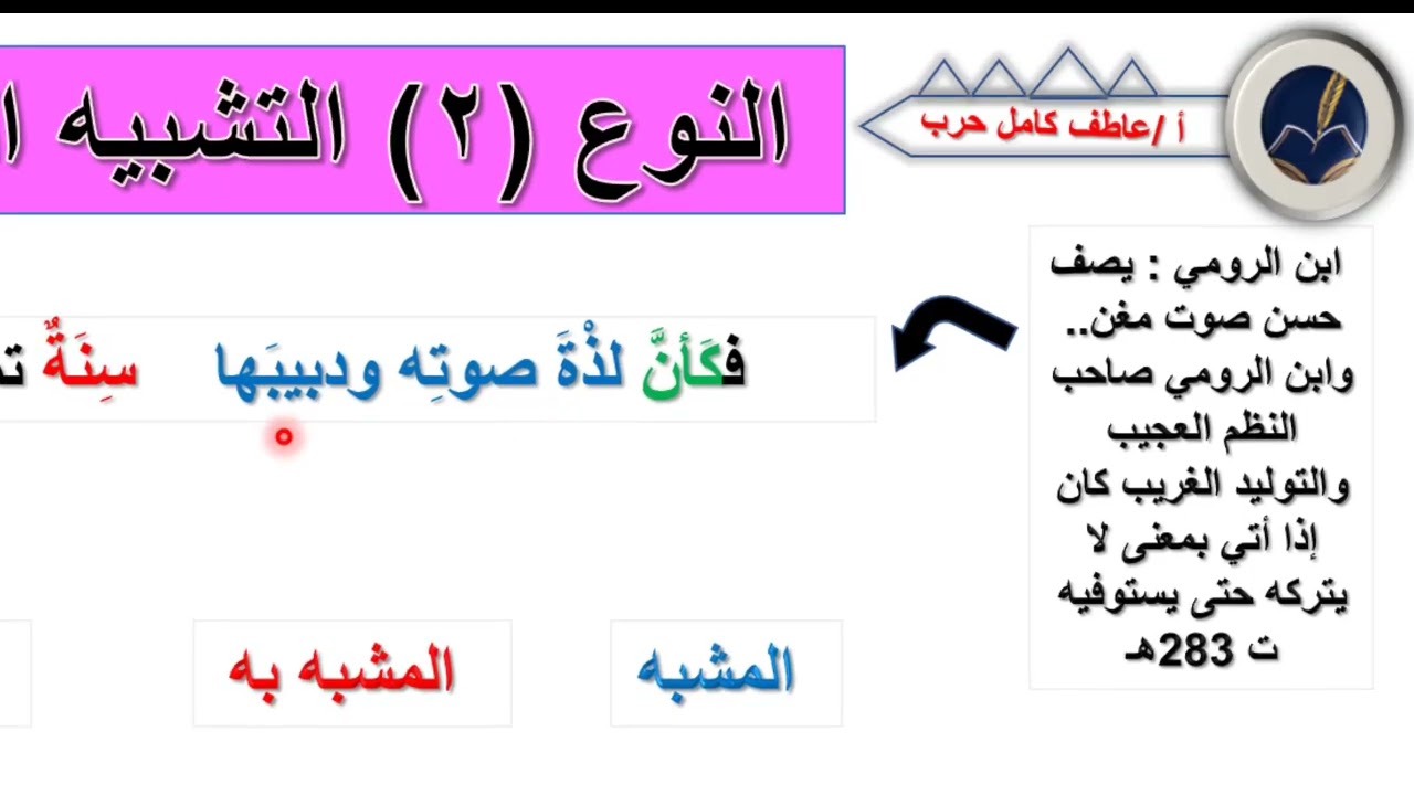 التشبيه المجمل