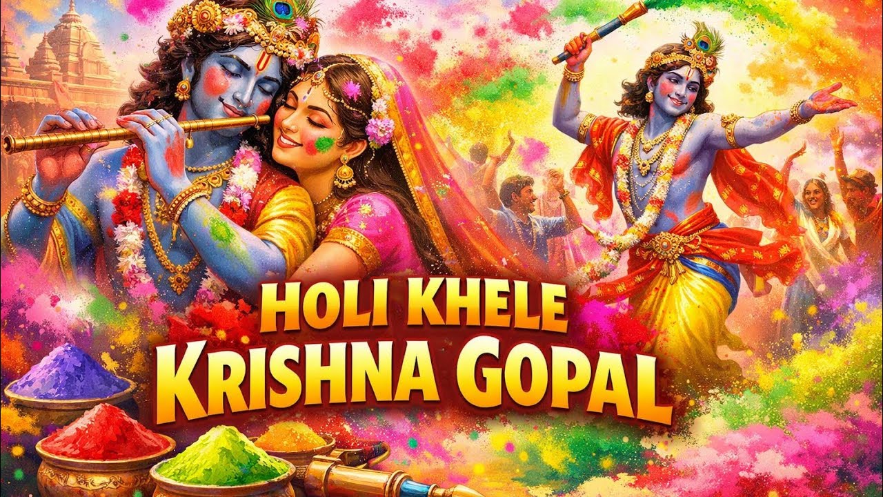 Holi khele Krishna Gopal || Bokti Bhajan 🌺