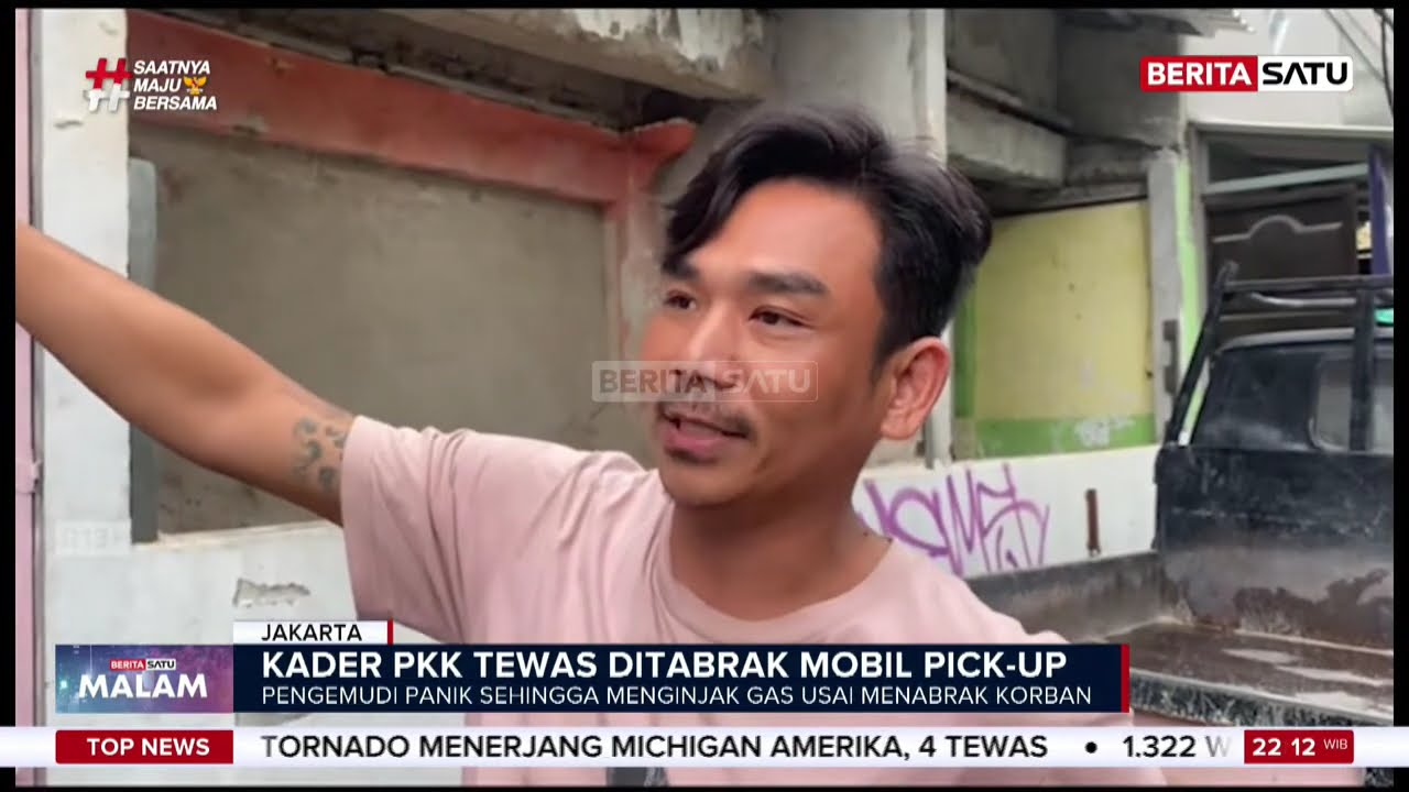 Kader PKK Tewas Ditabrak Pick Up di Kalideres #beritasatu