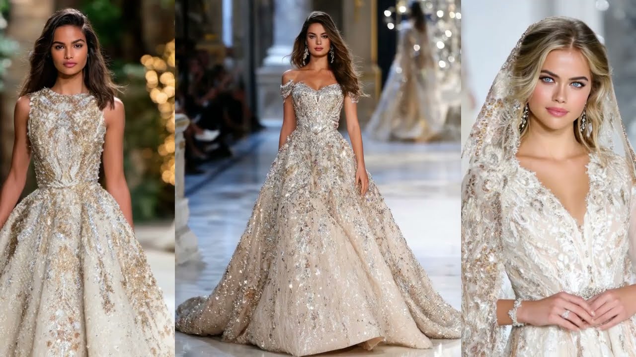 Свадебные платья Zuhair Murad весна 2026 | Роскошный свадебный показ в цветах слоновой кости и не...
