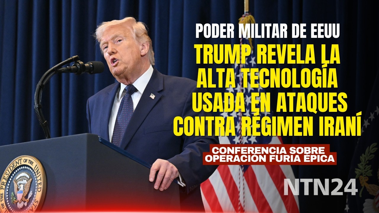Trump revela en conferencia la alta tecnología usada en ataques contra régimen iraní y da detalles