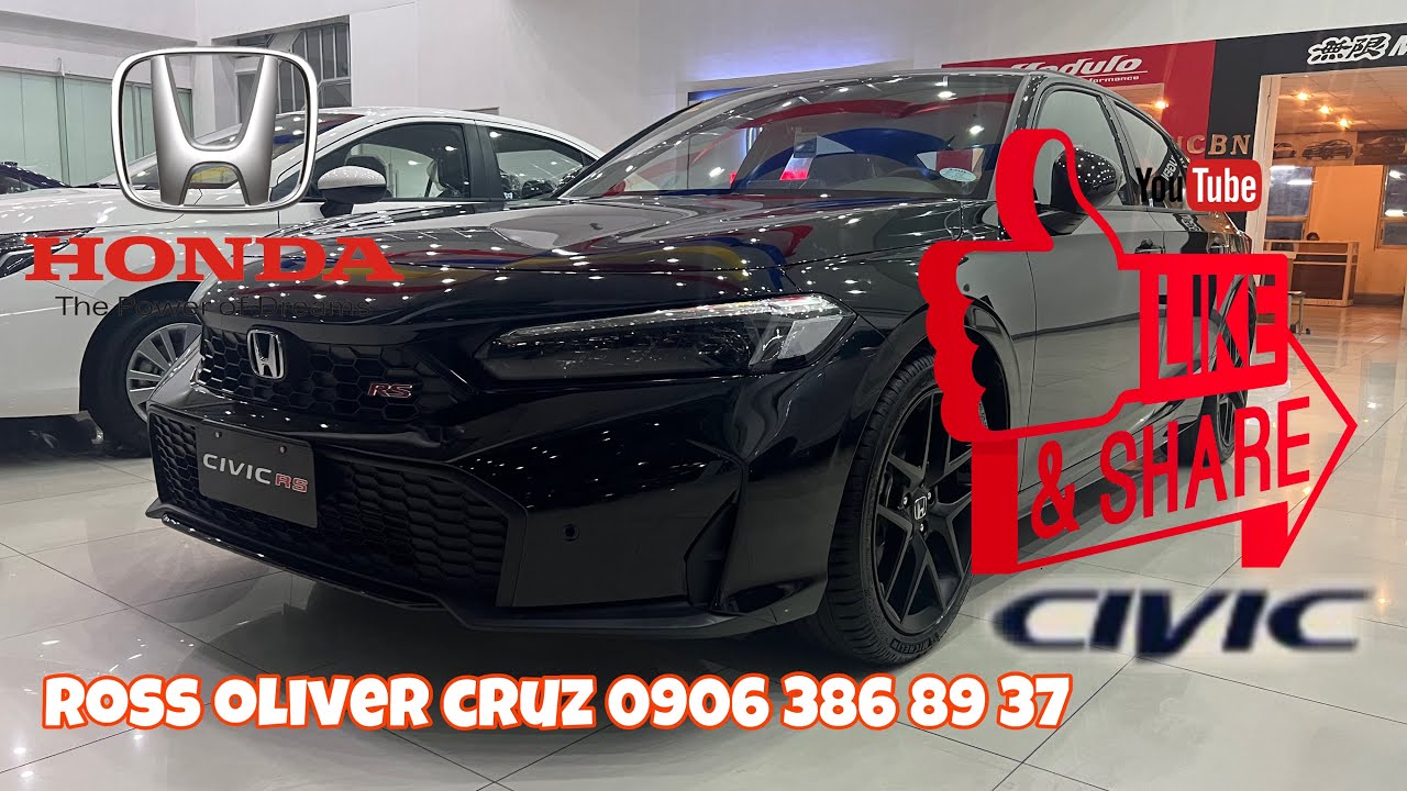 2025 Honda Civic 1.5 RS Turbo CVT (Crystal Black Pearl) Facelift