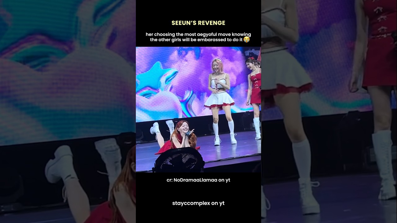 seeun making stayc do an embarassing (cute) dance move during asap freestyle part #kpop #stayc #스테이씨
