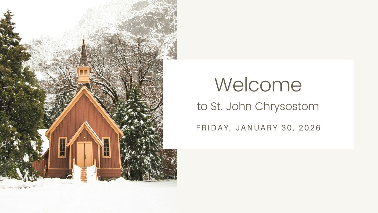 Daily Mass - Friday, January 30, 2026