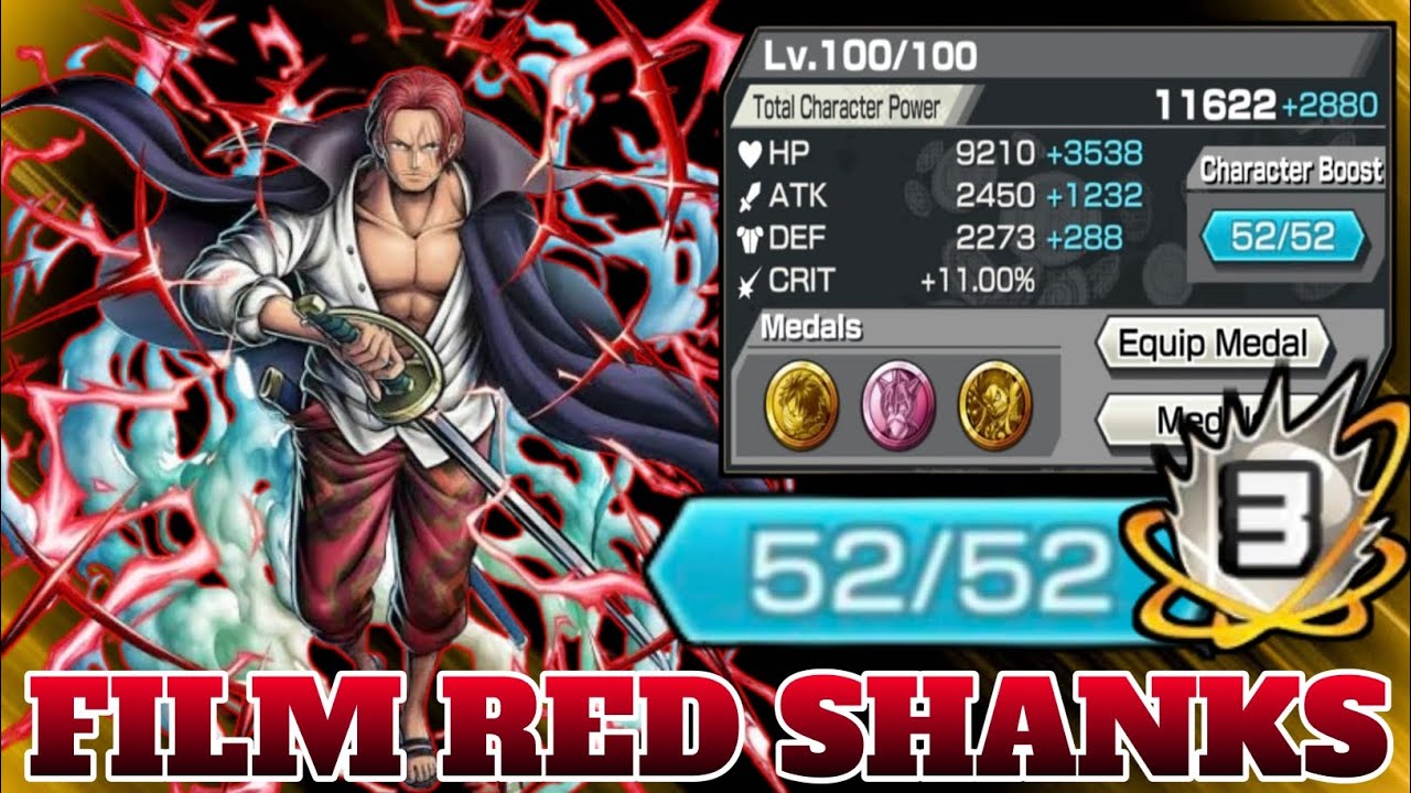 FILM RED SHANKS GAMEPLAY | ONE PIECE BOUNTY RUSH | OPBR