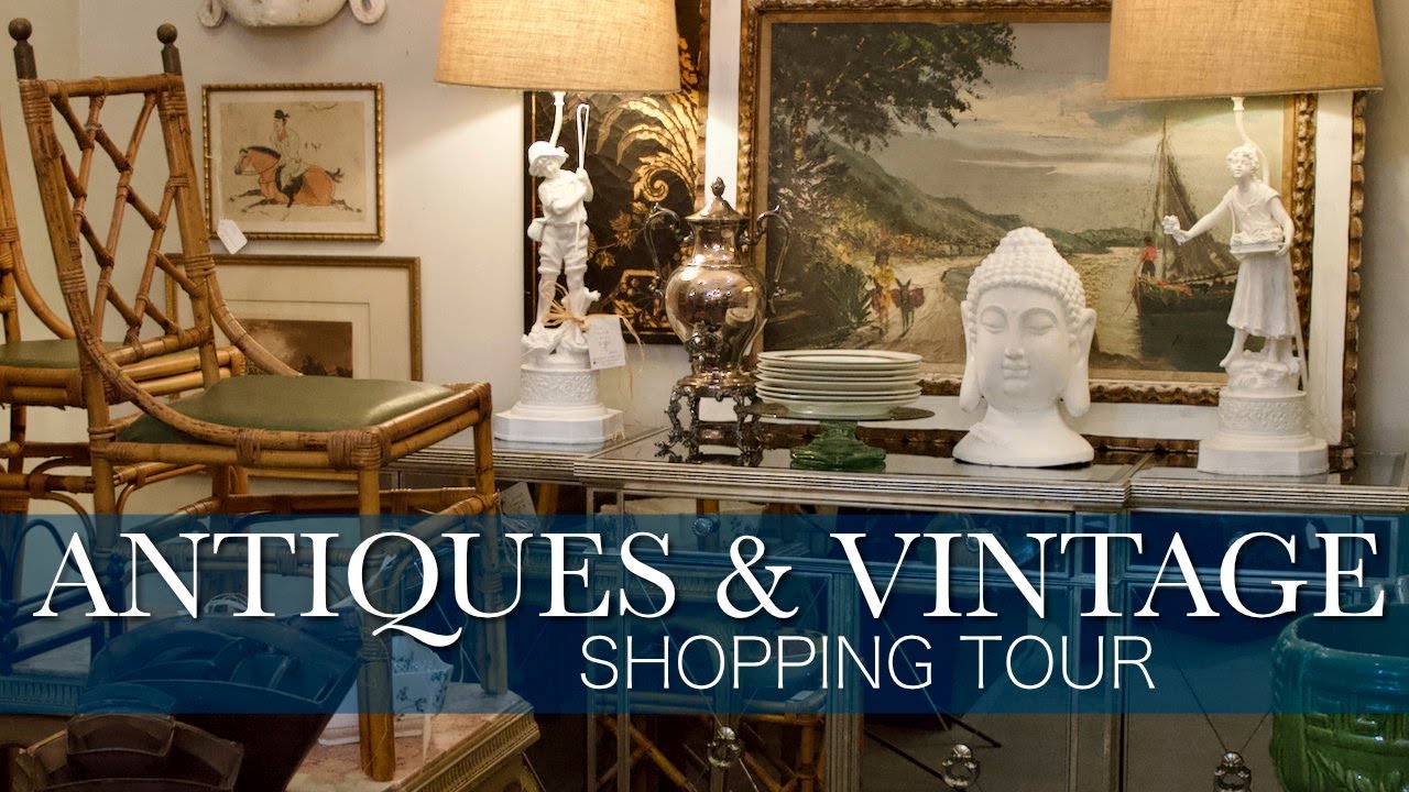 Antiques Vintage Luxury Interior Design Shop Walking Tour! Elegant Home Decor Store Classic Ambiance