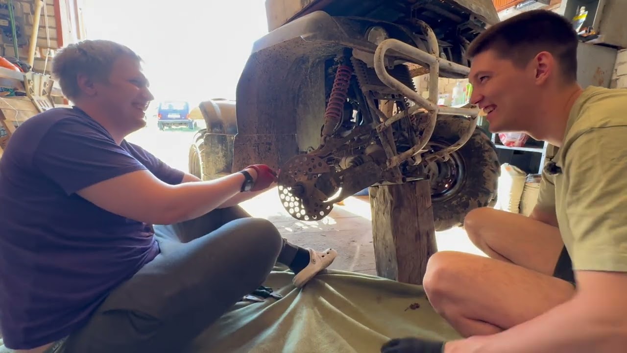 Замена ступичного подшипника YAMAHA GRIZZLY 350450