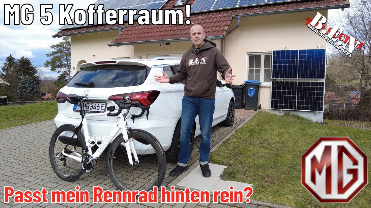 MG 5 Kofferraum: Passt mein Rennrad mit montierten Laufrädern in den vollelektrischen Kombi?