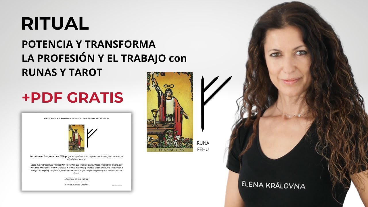 RITUAL PARA POTENCIAR EL TRABAJO Y PROFESIÓN CON RUNAS Y TAROT🔮+ PDF GRATIS❤️
