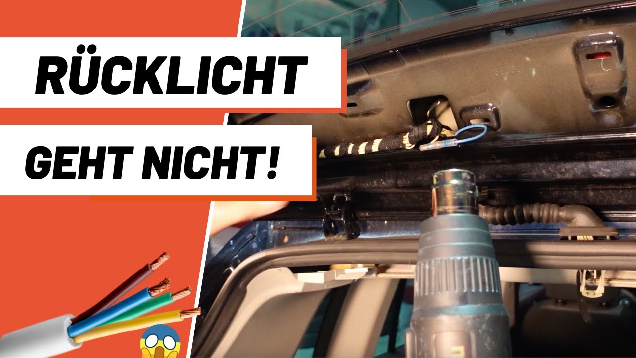 Kabelbruch Heckklappe: Reparatur mit Heißluft und löten ❗️❓