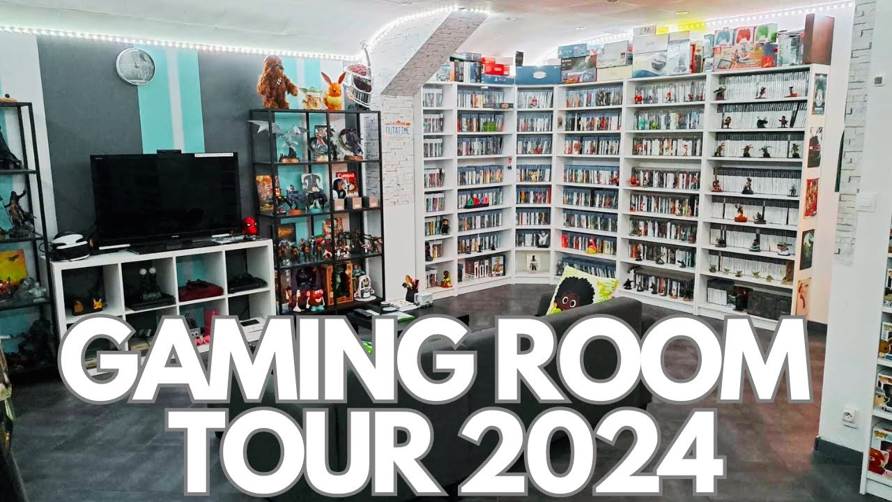 TOUTE MA COLLECTION JEUX VIDEO 2024 - GAMING ROOM TOUR