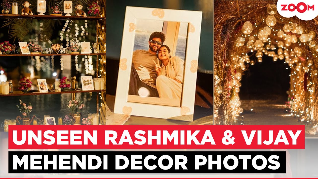 Rashmika Mandanna And Vijay Deverakonda’s mehendi decor FEATURES adorable THROWBACK pics! | UNSEEN