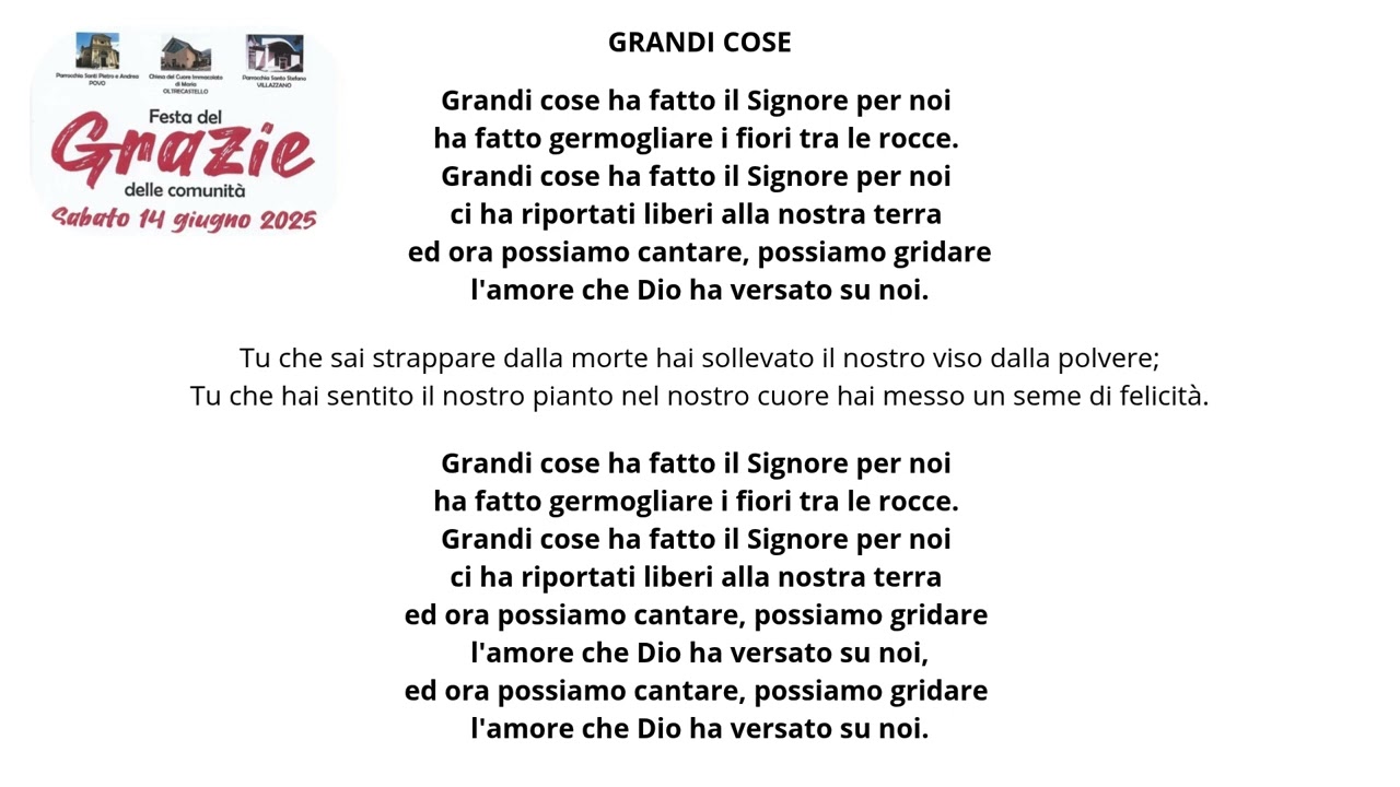 Grandi cose Festa del Grazie 14 06 25