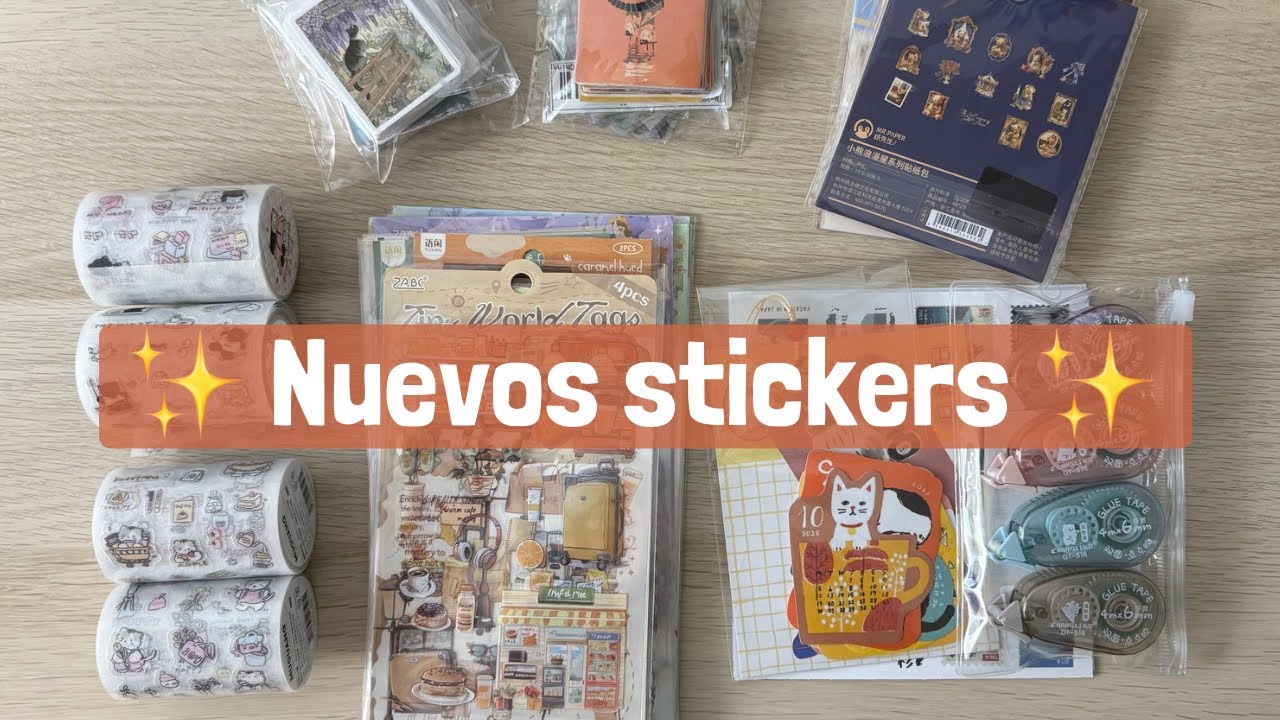Haul de pegatinas Temu ✨| Nuevos stickers para journaling, agenda y scrapbooking 💌