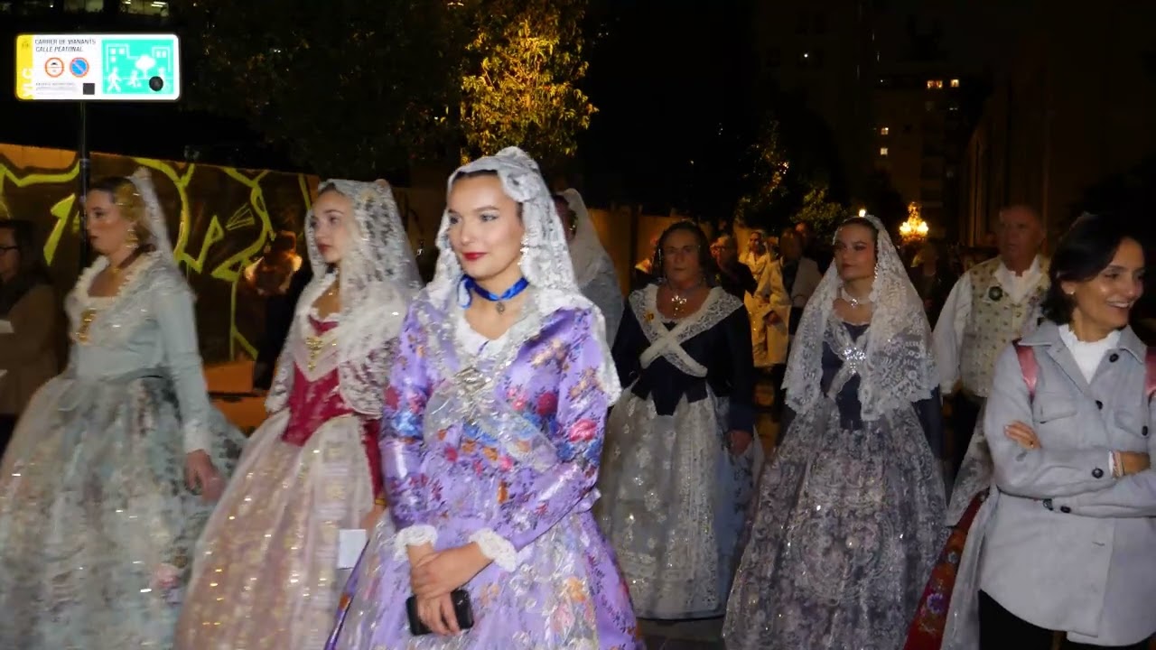 Els Xirimiters a la processó de la Peregrina del 75 aniversari de la Falla Exposició-Micer Mascó
