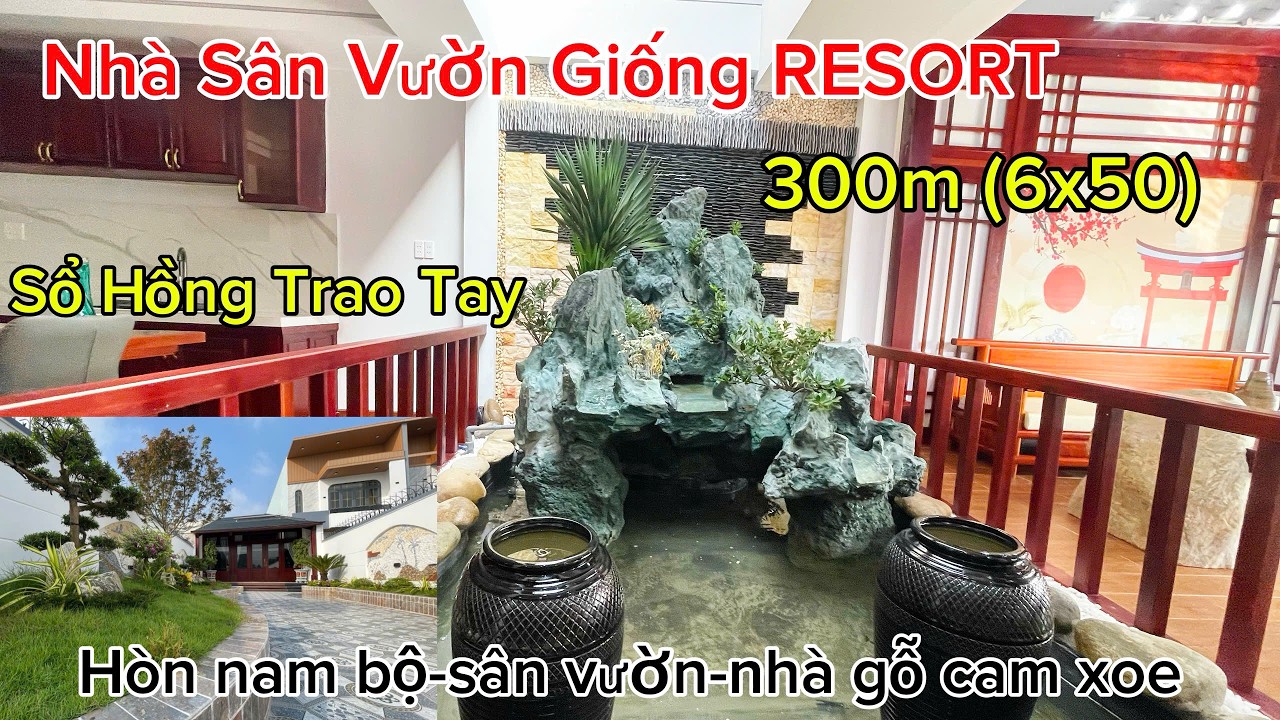 Tập 134 : Choáng Ngợp Nhà Sân Vườn 300m² Như Resort | Nhà Gỗ Căm Xe Cực Đẹp