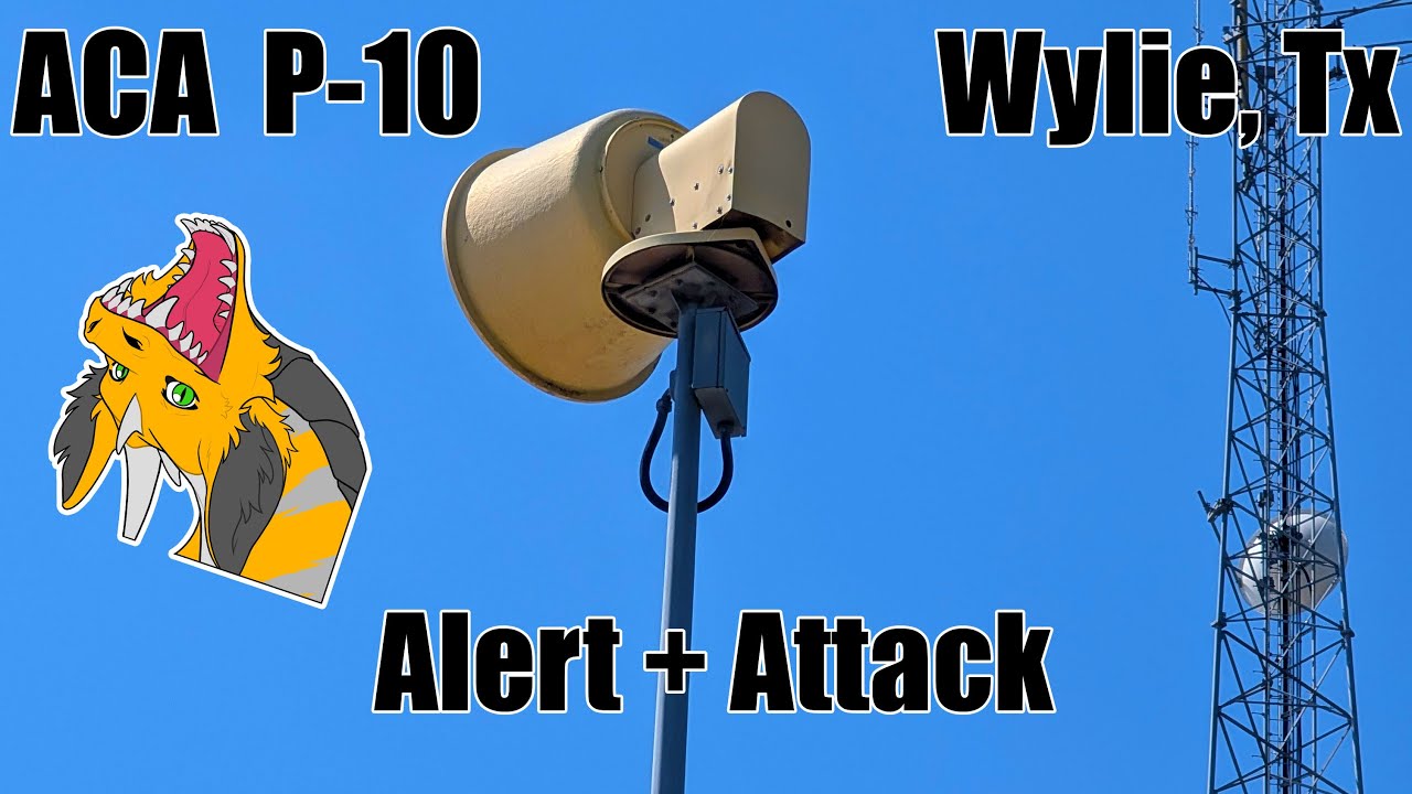ACA P-10 Siren Test | Alert + Attack | Wylie, Tx | 10/1/25