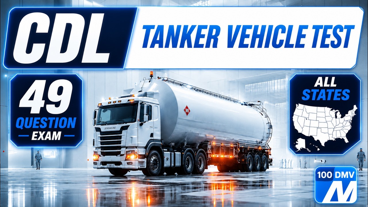 Письменный тест по танкерам CDL 2026 | Все штаты | Реальные вопросы и ответы