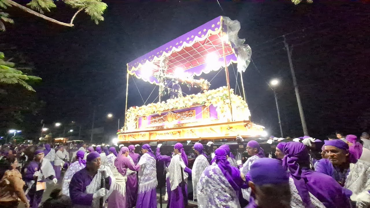 Lunes santo desde SONSONATE procesion Semana Santa colonia sensunapan EL SALVADOR 2025 cargadores