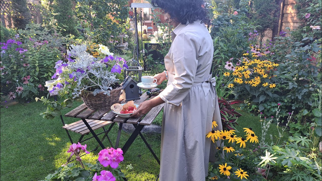 Breakfast in My Secret Garden | Perennial Garden Tour