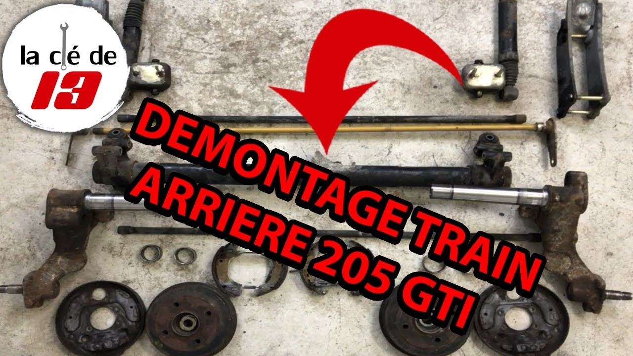 Démontage train arrière PSA 205 gti