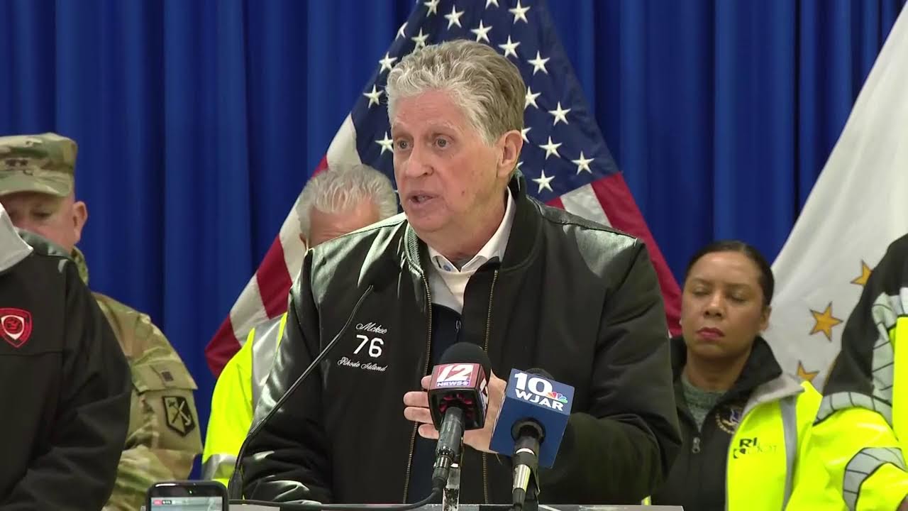 New Bedford mayor, Rhode Island governor speak about blizzard cleanup