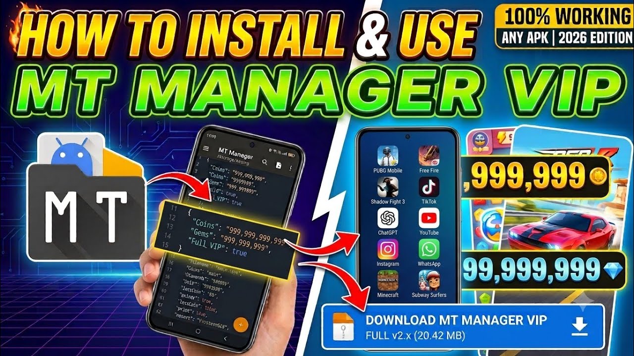 How To Install & Use MT Manager in Any Android APK (2026) || 100% Working Mod Tutorial