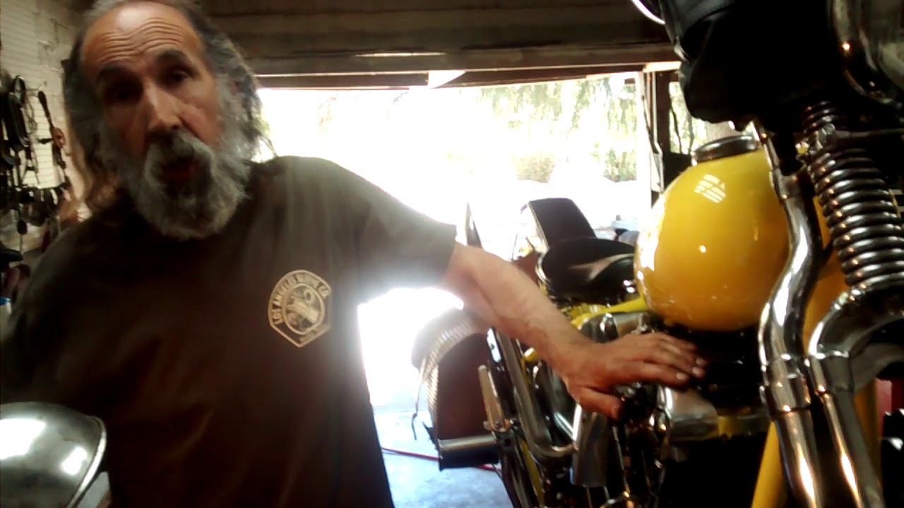 How to set the points and timing on an old Harley Davidson Big Twin.