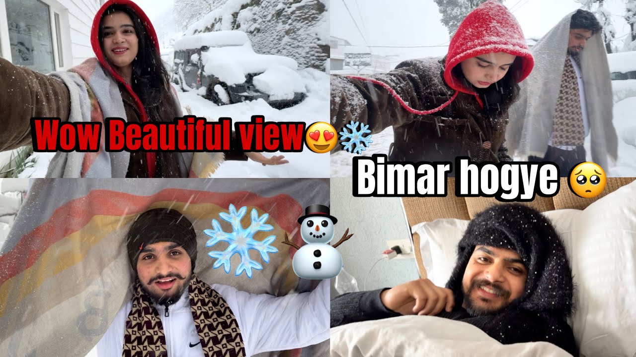 Day-2 Patnitop⛄️❄️ || Bimar hogye ye to🥺🥲||Itnii zada snow⛄️🤯😱|| @SakshiManhas64 