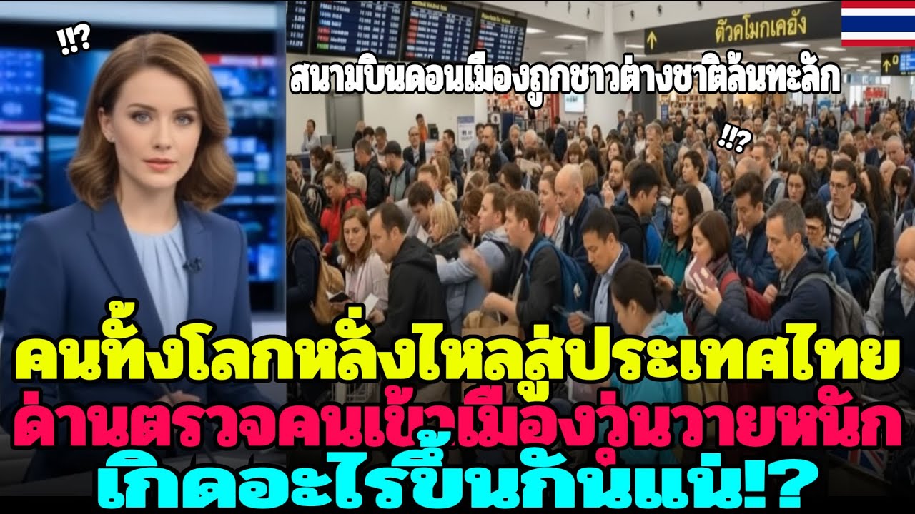 ให้ฉันไปไทย!” ศาสตราจารย์อังกฤษหลั่งไหล สนามบินปั่นป่วน โลกตะลึงความซื่อสัตย์ไทย 😱