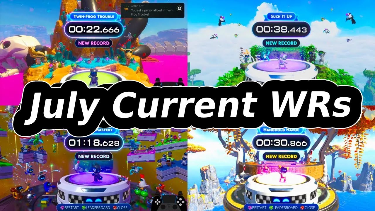 All New Current WRs – Astro Bot Free DLC Vicious Void 2 Speedruns (Jul 2025)