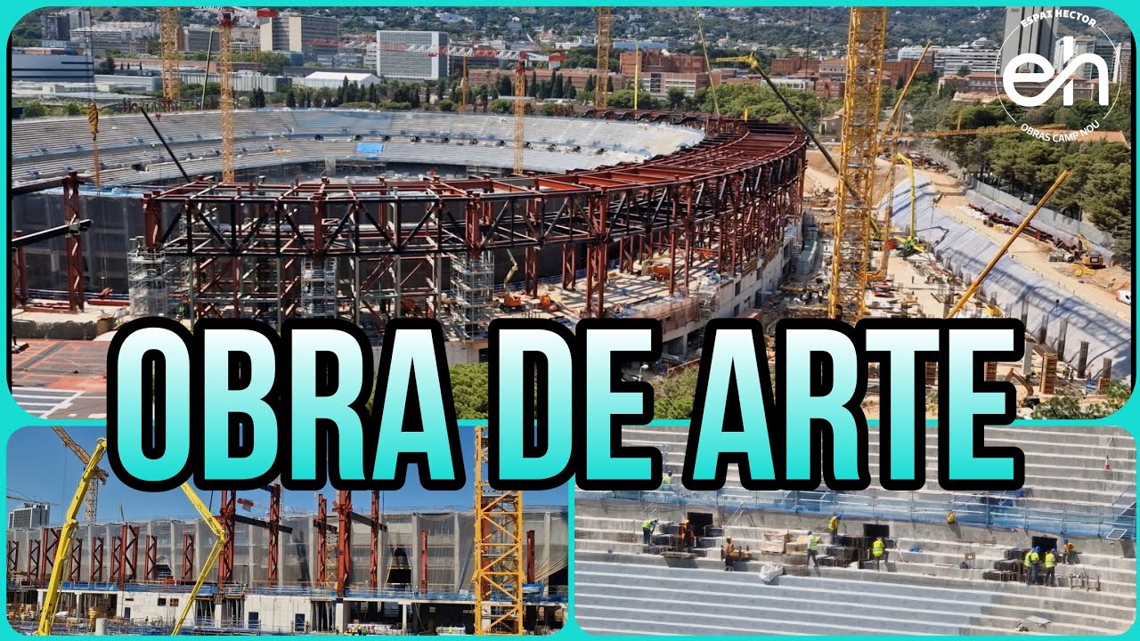 🔴OBRAS CAMP NOU(25 de Julio)⚠️Nuevos forjados en la Tribuna
