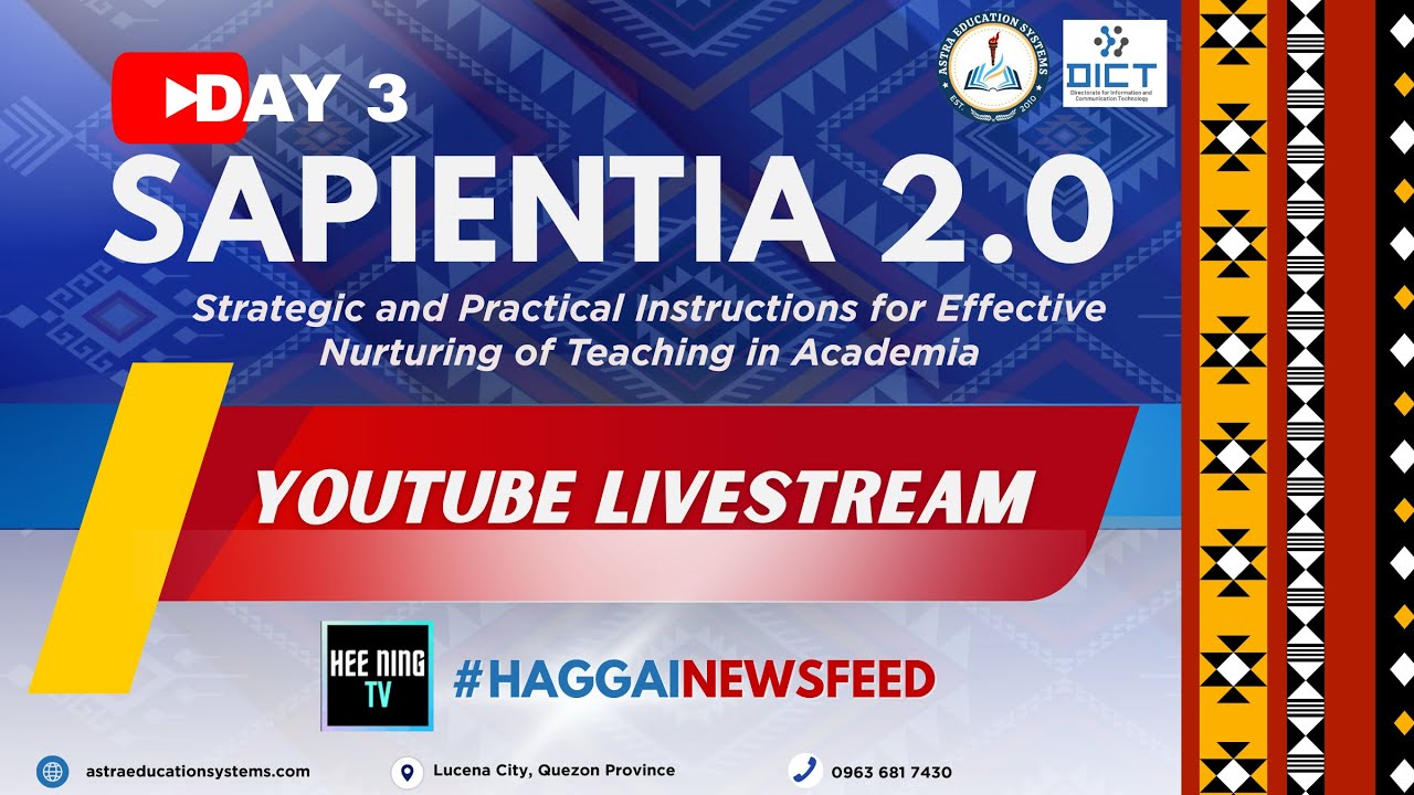 LIVE | DAY 3 SAPIENTIA 2.0 - PRC ACCREDITED SEMINAR | HAGGAI TRAINING AND DEVELOPMENT SERVICES