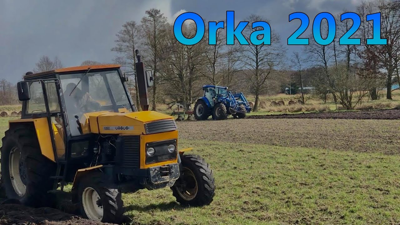 Orka 2021 na dwa ciągniki | New Holland TD5.105, Ursus 1222 | P.T Agro