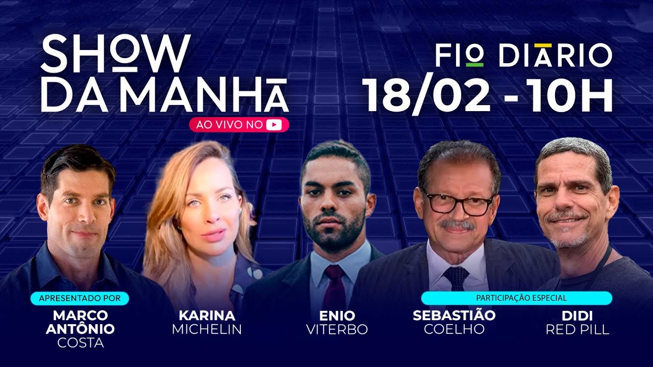 SHOW DA MANH&Atilde; - EXCLUSIVO: SEBASTI&Atilde;O COELHO CONTRA A CORRUP&Ccedil;&Atilde;O - 18/02/2026